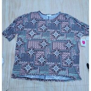 Bobbie Brooks Super Soft Tunic Top SIZE 2X NEW COLORFUL